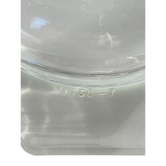 Vintage Pyrex Blue TULIP Pattern 1.5 Quart Casserole Dish Glass Lid 943C-7 MCM - Picture 3 of 5